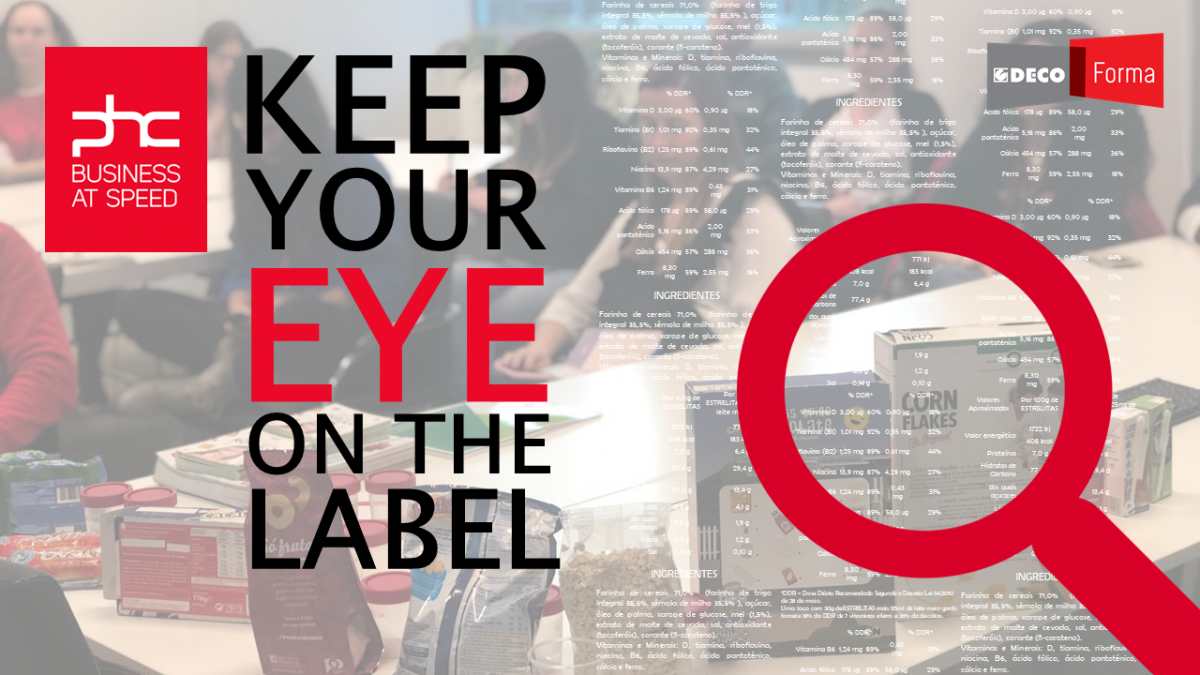 “Keep your eye on the label” com a PHC